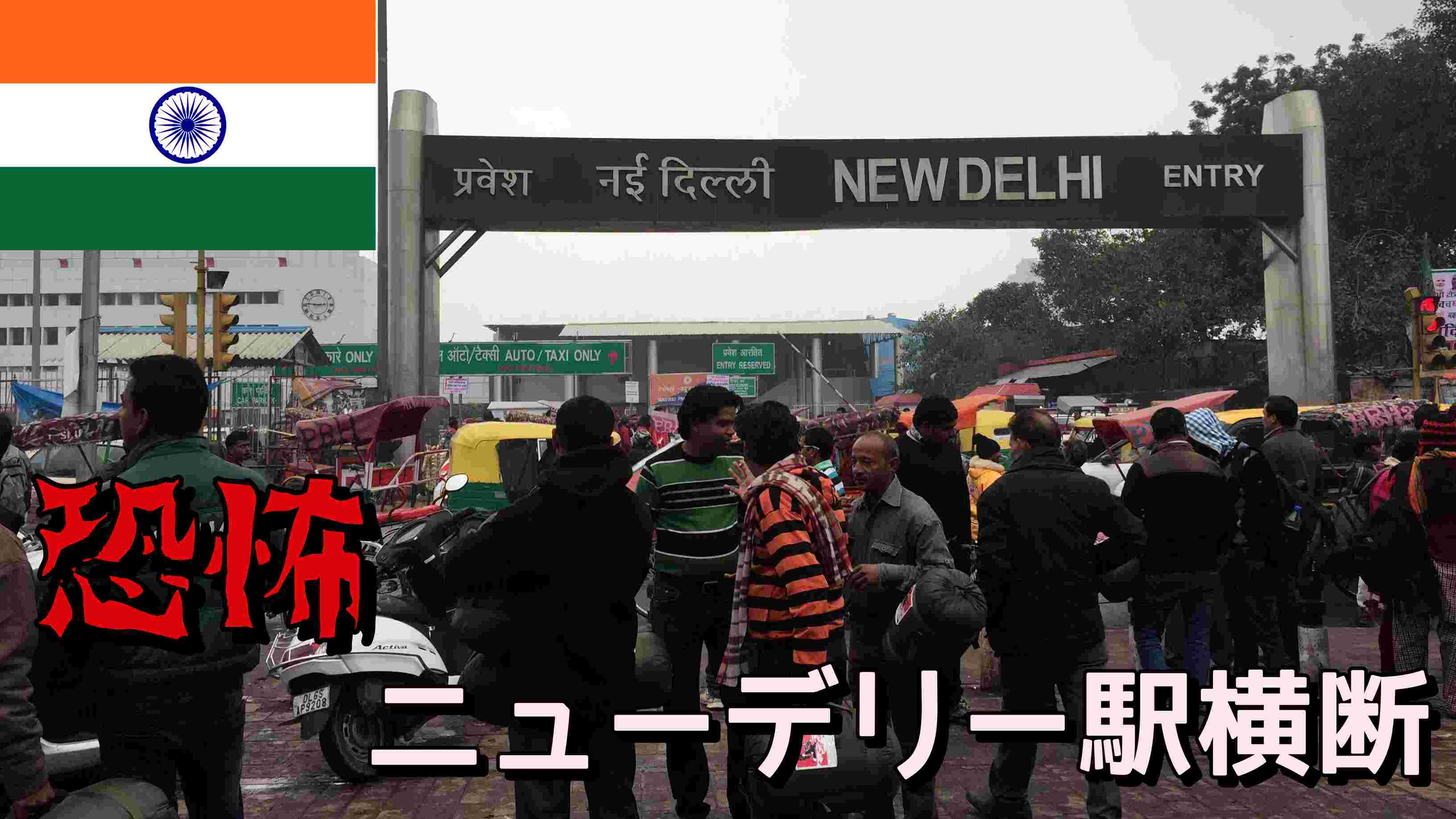ニューデリー駅横断